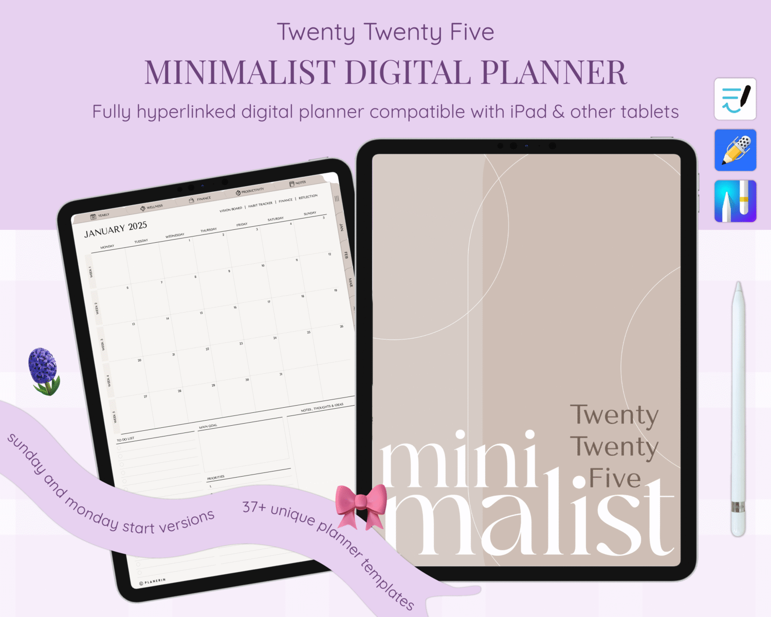2025 minimalist digital planner