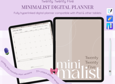 2025 minimalist digital planner