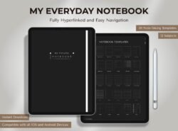 Dark Mode Digital Notebook