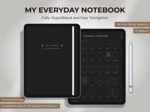 Dark Mode Digital Notebook