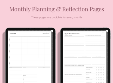 Index of Timebox Undated Digital Planner