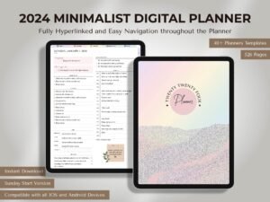 Pastel Minimalist planner