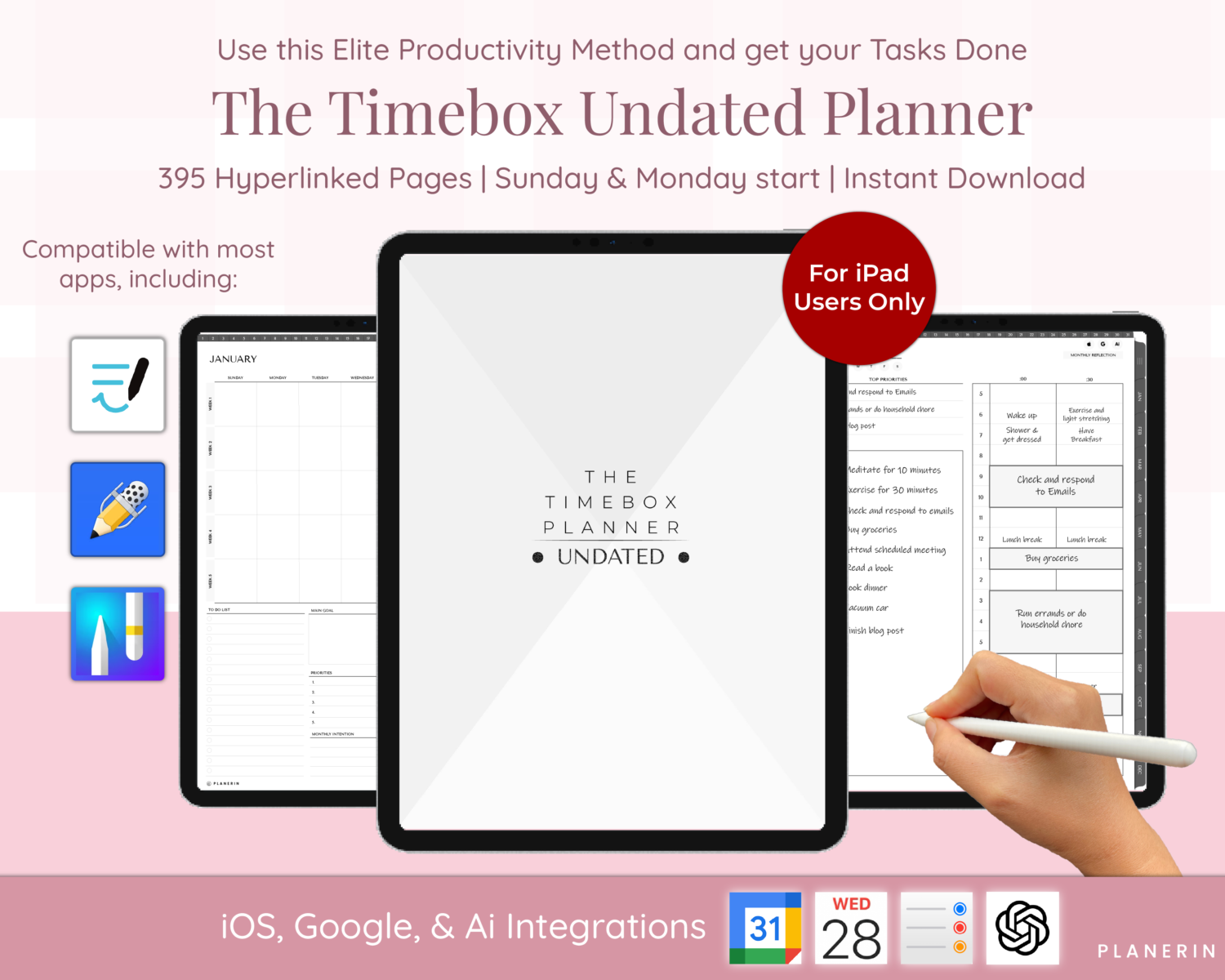 Timebox Undated Digital Planner