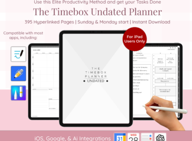 Timebox Undated Digital Planner