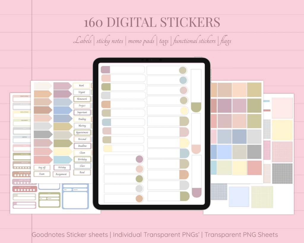 Pastel Digital Notebooks Bundle