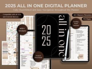 2025 All In One Digital Planner