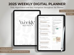 Weekly digital planner