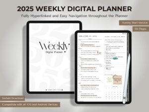 Weekly digital planner