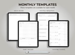 Weekly Planner Monthly templates