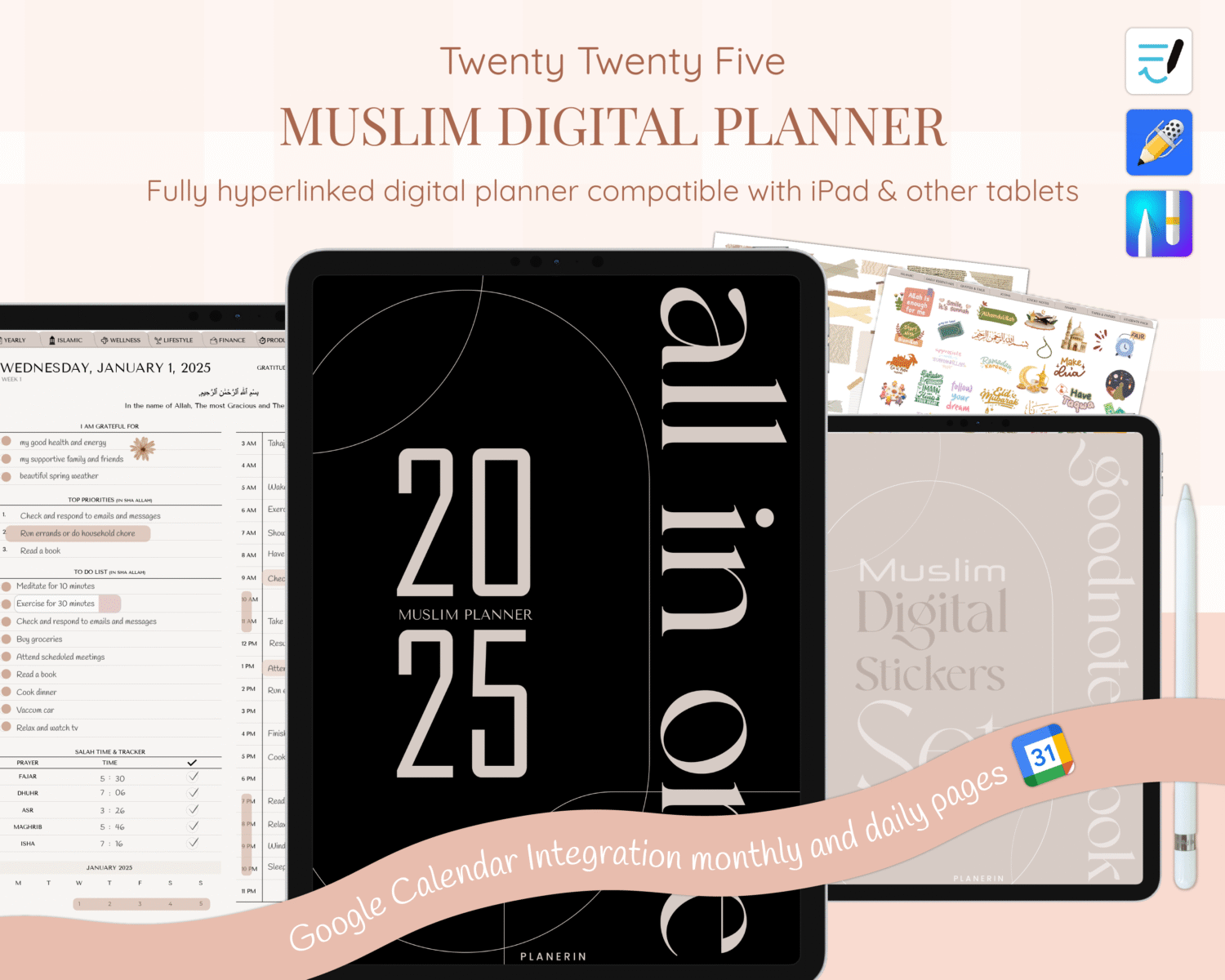 all in one muslim digital planner