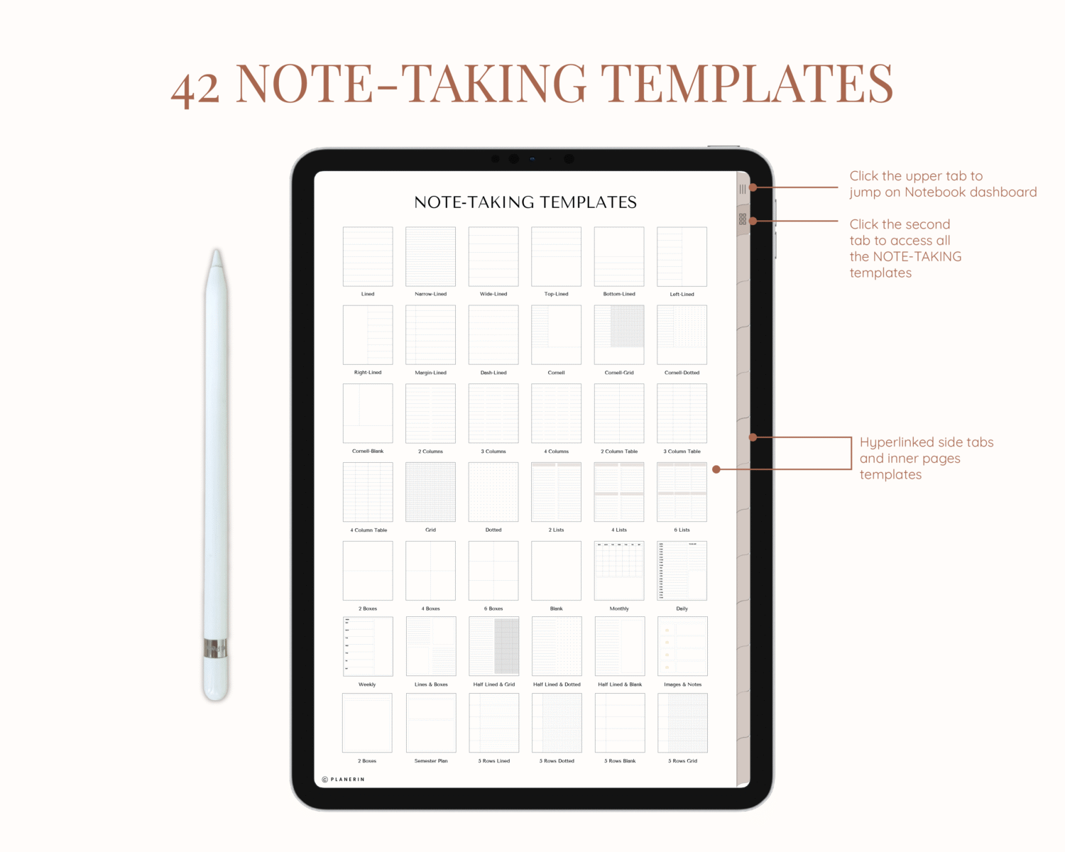 Templates of notetaking