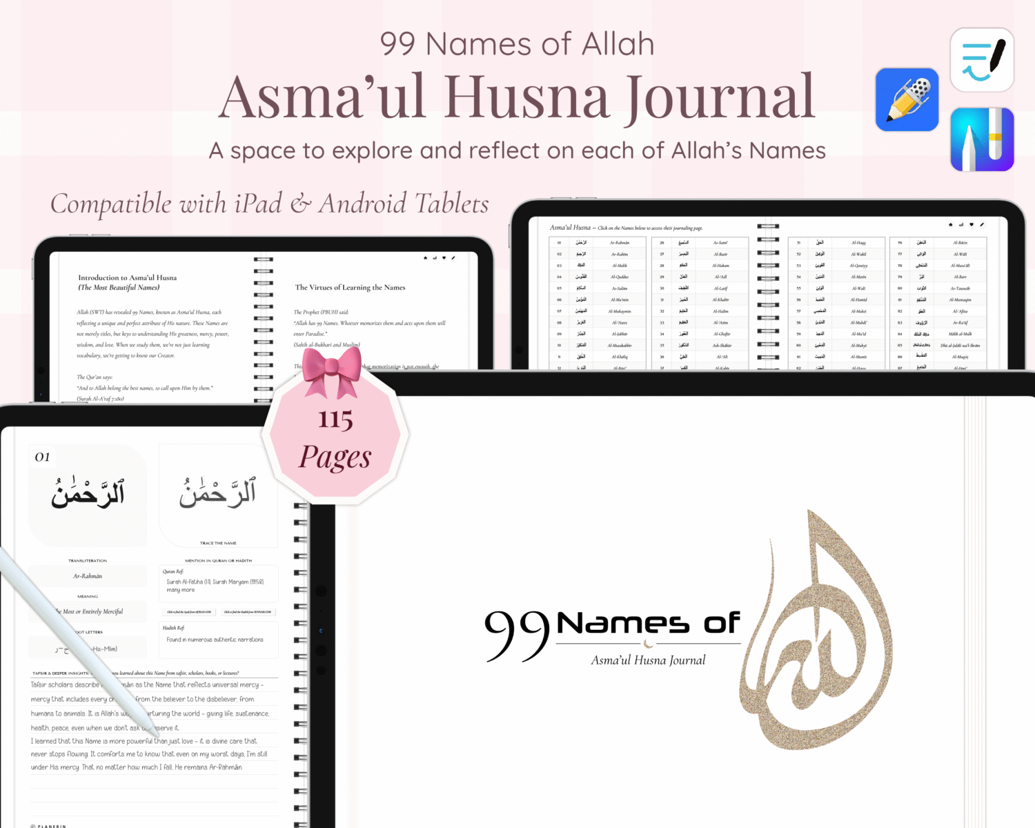 99 Names of Allah Journal