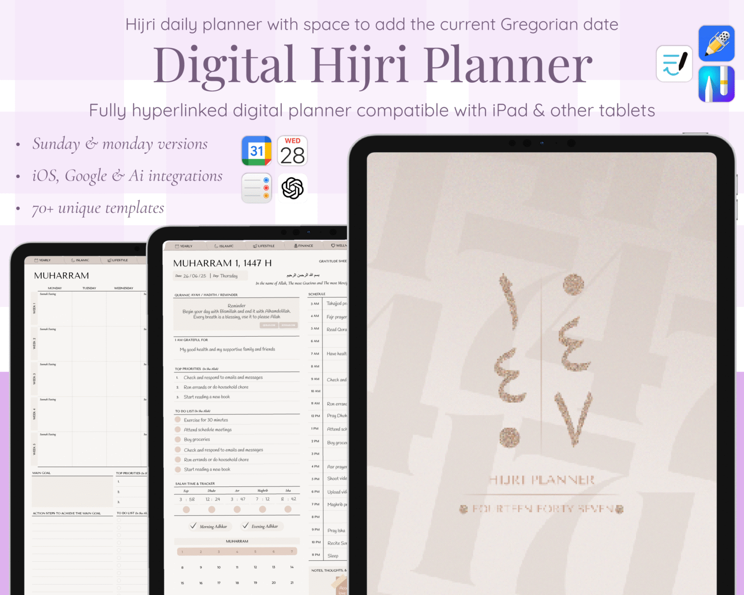 Hijri Digital Planner