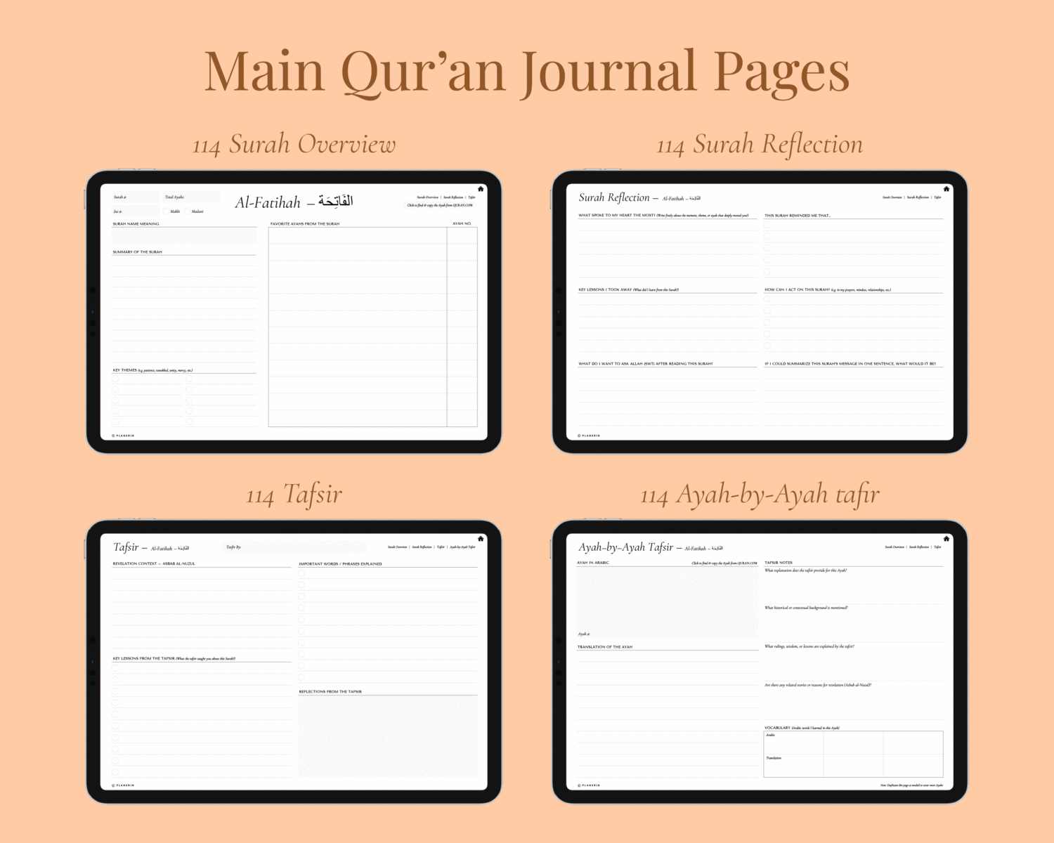 Main Qur’an Journal Pages