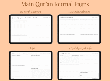 Main Qur’an Journal Pages