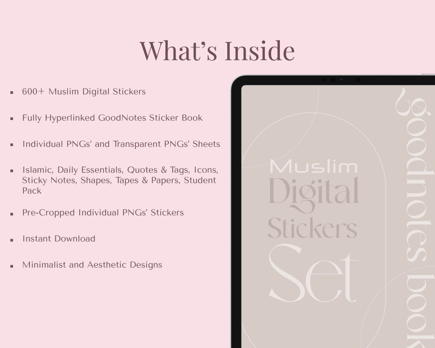 What's inside of these muslim stickers