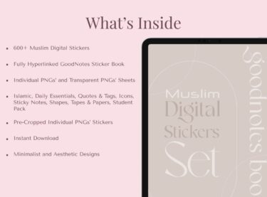 What's inside of these muslim stickers