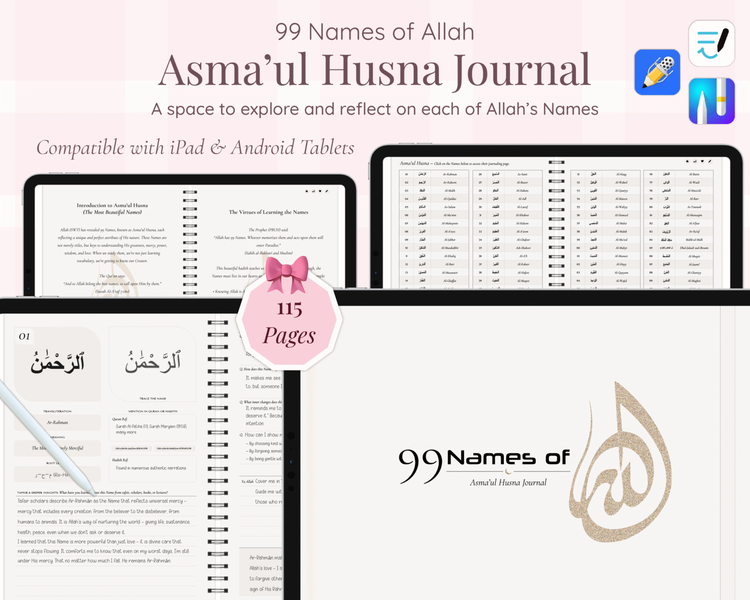 99 Names of Allah Digital Journal
