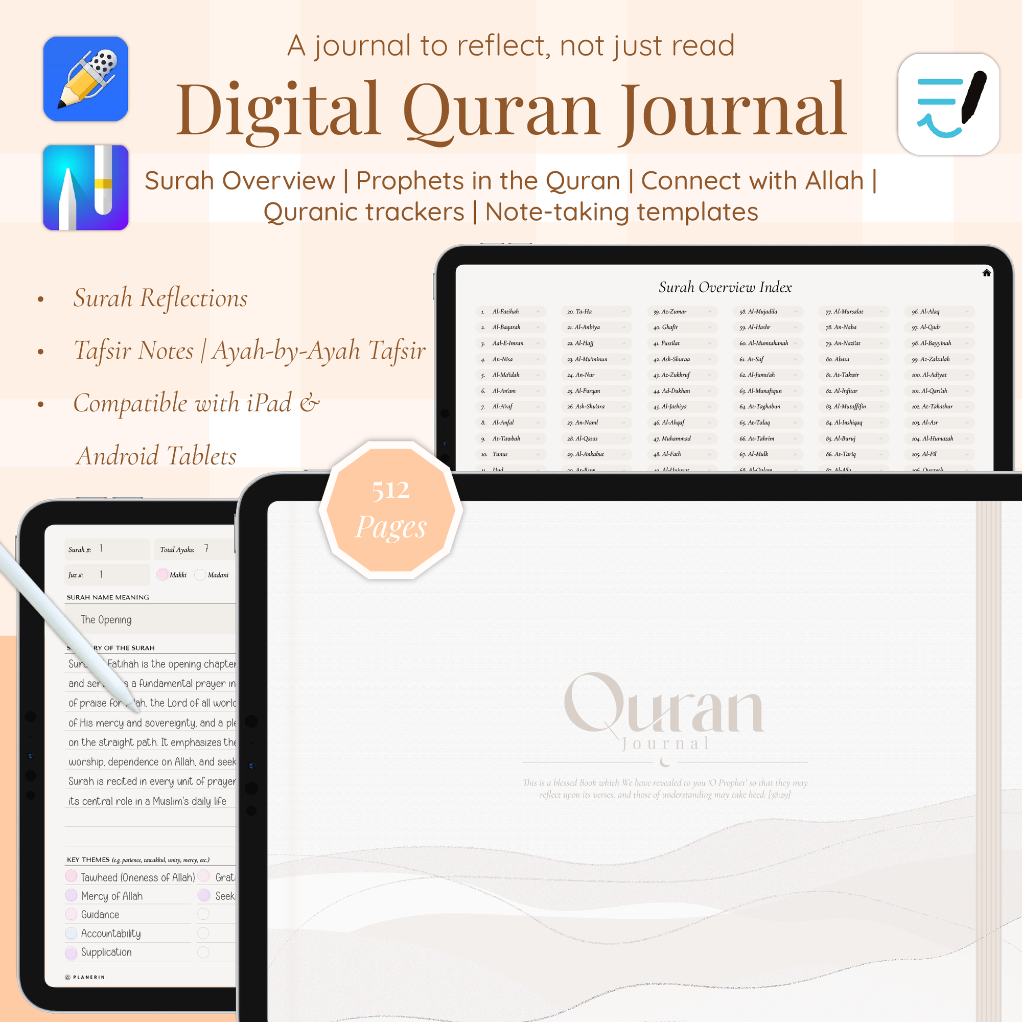 Minimalist Digital Qur'an Journal | Qur'an Journal