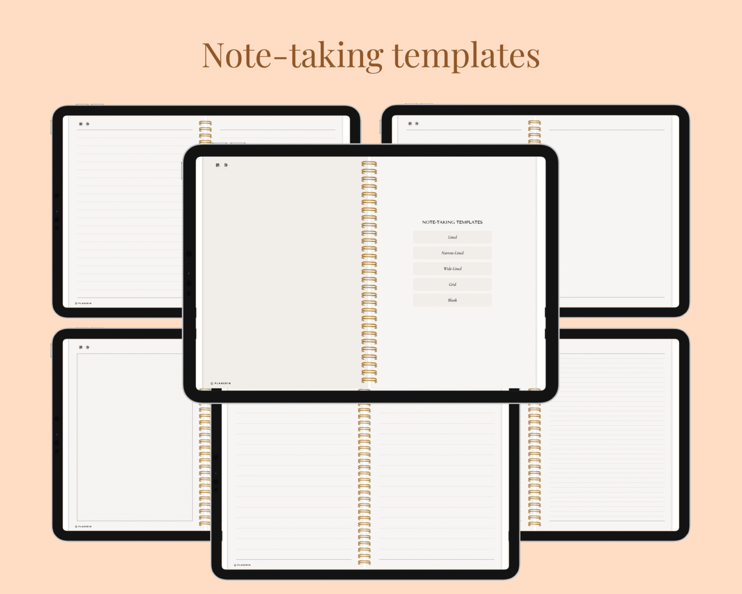 note taking templates in Deen & Shukar Daily Journal