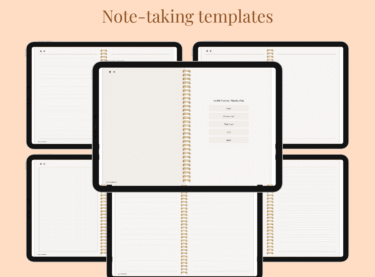 note taking templates in Deen & Shukar Daily Journal