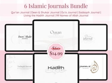 white mode Islamic journal bundle