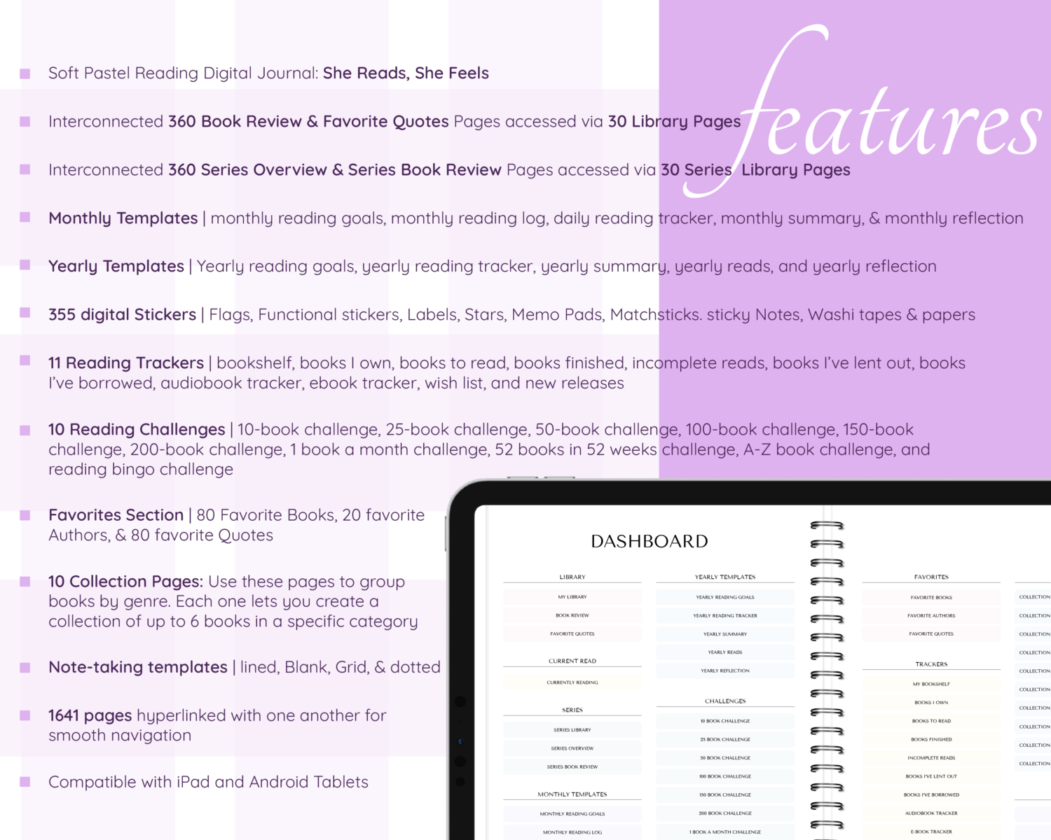 Features of she reads she feels journal Features of she reads she feels journal