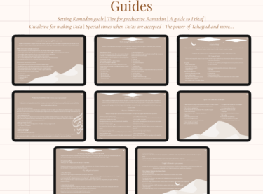 Guides inside Ramadan Planner & Journal