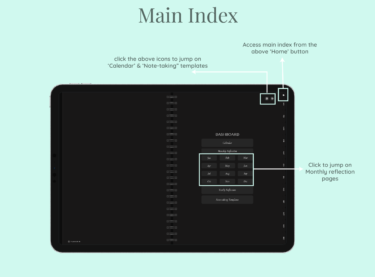 Index of Dark Mode Daily Gratitude Journal