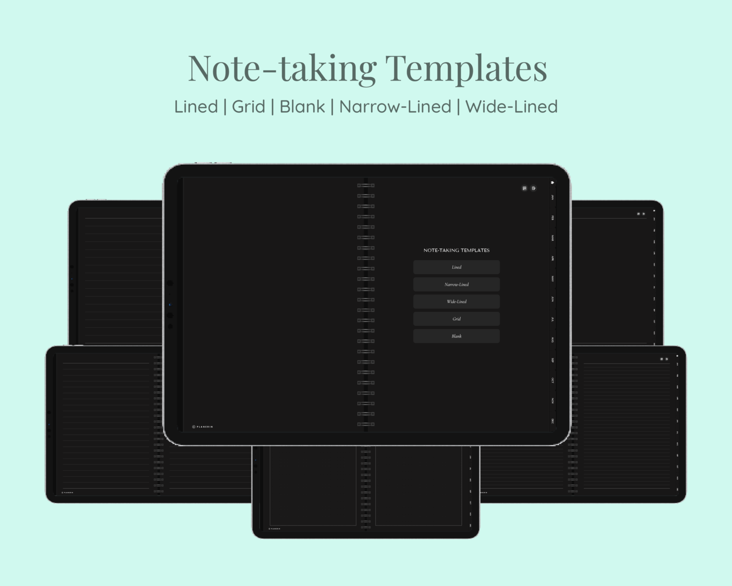 Note-taking templates in Dark Mode Daily Gratitude Journal Note-taking templates in Dark Mode Daily Gratitude Journal