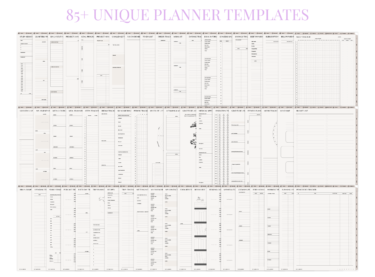 Planner templates in Ultimate Muslim Digital Planner