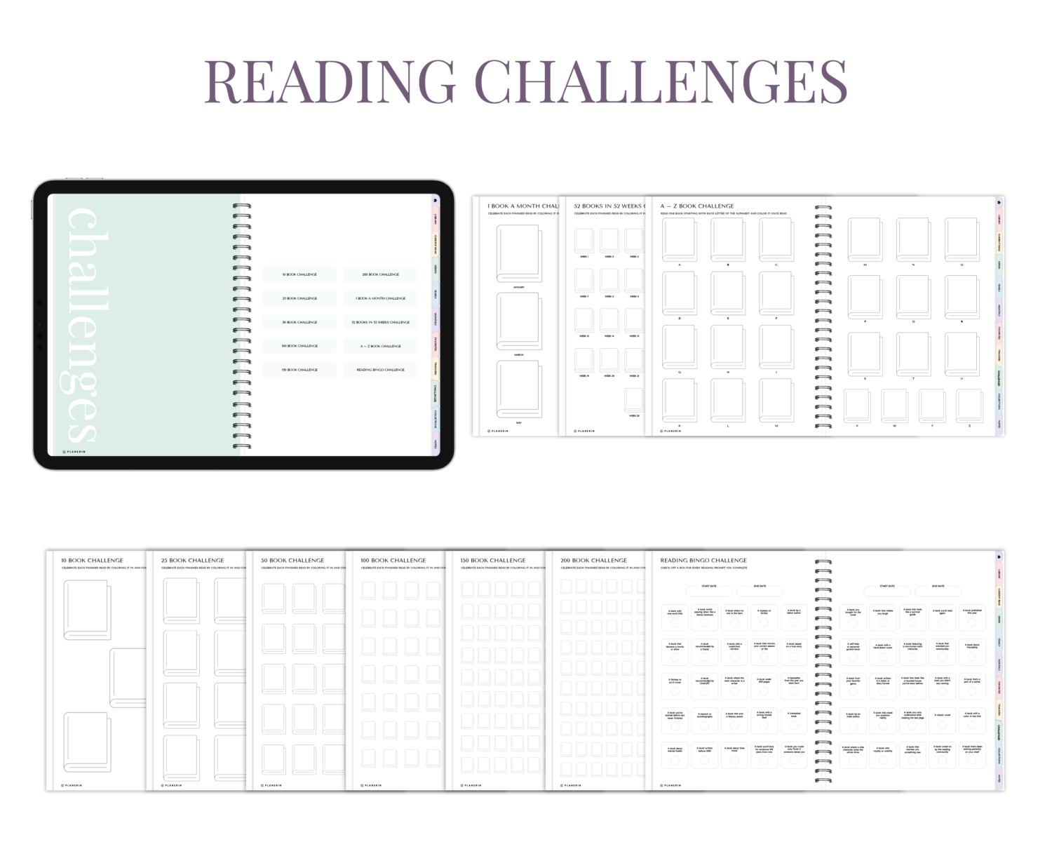 Reading Challenges in My New reading season pastel edition Reading Challenges in My New reading season pastel edition