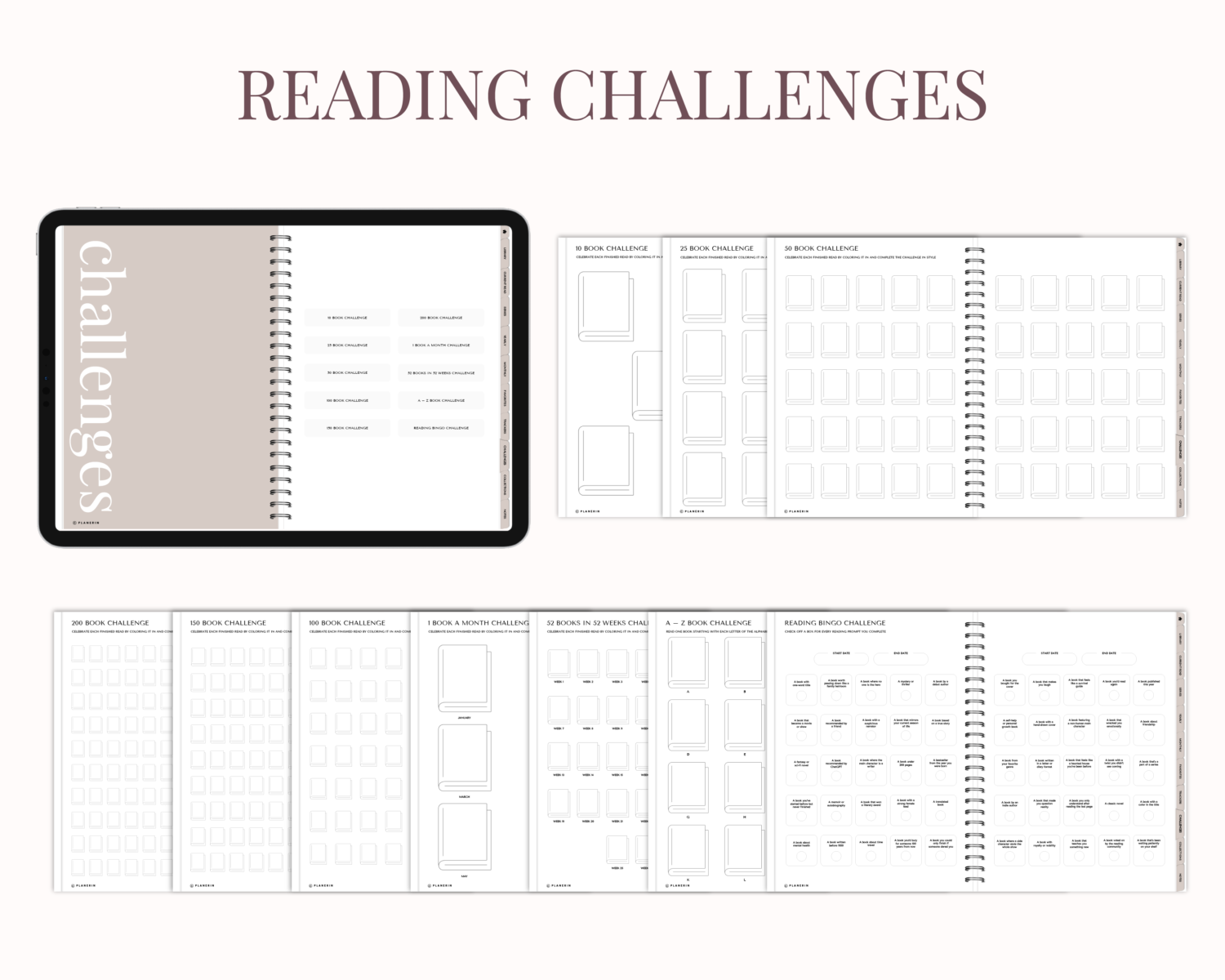 Reading Challenges in reading journal Reading Challenges in reading journal