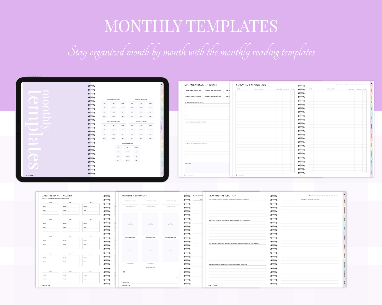 Reading Monthly Templates My New reading season pastel edition Reading Monthly Templates My New reading season pastel edition