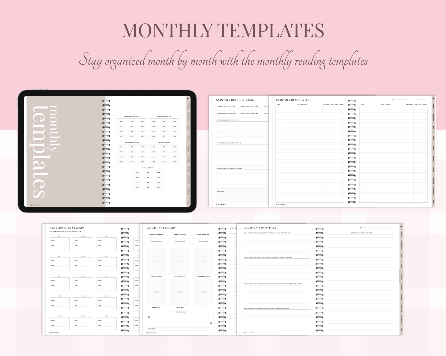 Reading Monthly Templates in reading journal Reading Monthly Templates in reading journal