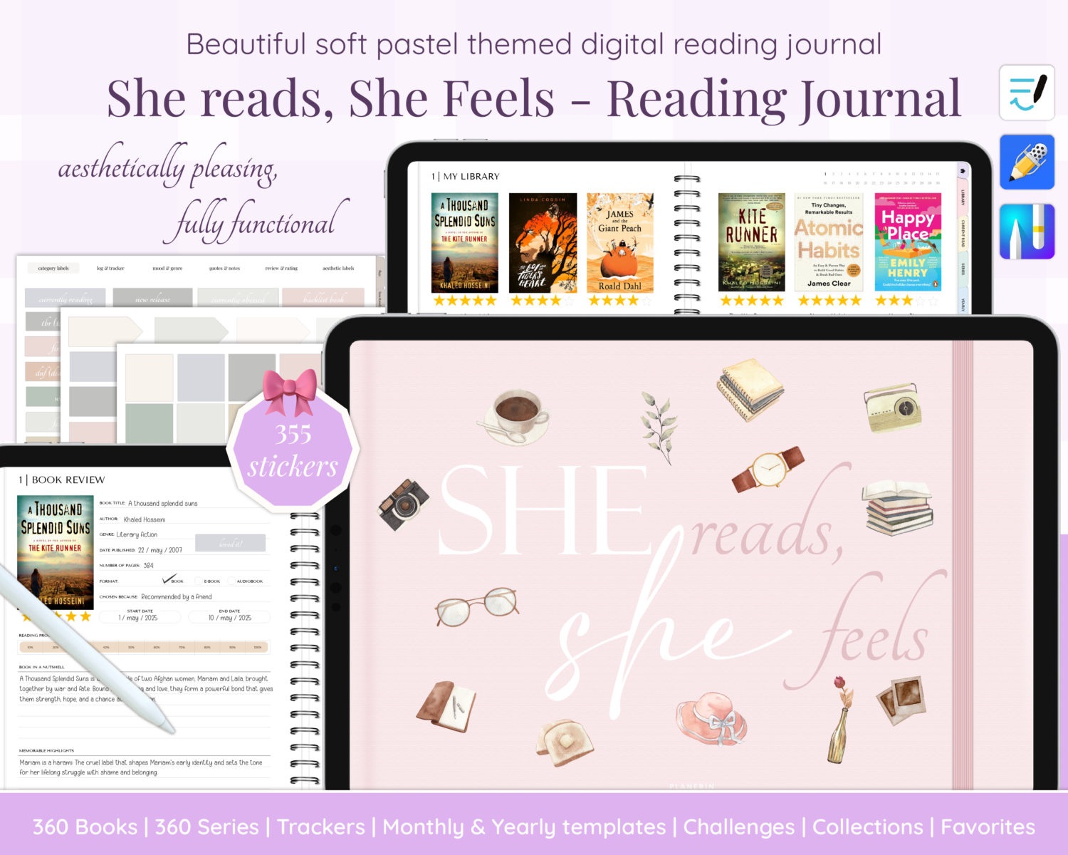 She Reads, She Feels (Digital Reading Journal)