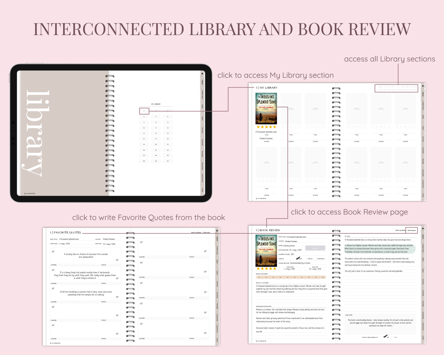 navigation inside reading journal navigation inside reading journal